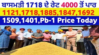 17184000 ਤੋਂ ਪਾਰ Basmati 1121 1718 1692 1885 1847 1509 1401 Pb1 Price today basmati rate Mandi bha [upl. by Elleira]