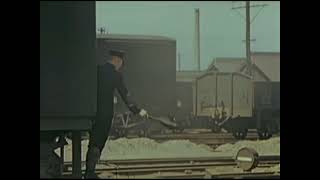 Transportation in Japan after WWII 1946  Original Color Footage [upl. by Leopoldeen]