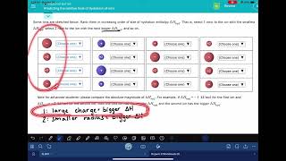 ALEKS Predicting the relative heats of hydration of ions [upl. by Dael]