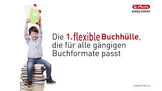 Neuheit herlitz easycover  flexible Buchhüllen praktisch und leicht [upl. by Ayot]