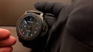 PANERAI SUBMERSIBLE 47MM CARBOTECH PAM01616 [upl. by Nner]