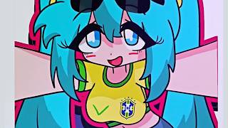 Brazilian Miku dance to Bemax  OPPAI song  Animation meme by BonBon [upl. by Marie-Jeanne597]