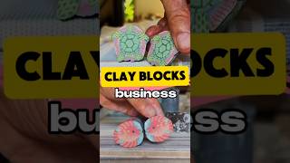 How to make something out of clay shorts clay artwork technique involving colored clay blocks [upl. by Elery382]