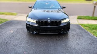 BMW M550i with Downpipes amp Intakes  Passenger POV [upl. by Eednak311]