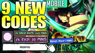 NEW CODES ALL NEW WORKING CODES IN GRAND PIECE ONLINE 2024 JULY ROBLOX GPO CODES [upl. by Eiramassenav]