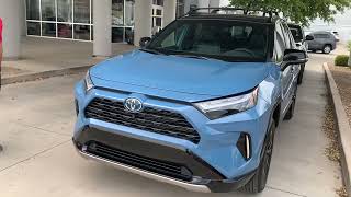 2022 Toyota Rav4 HYBRID XSE in CAVALRY BLUE [upl. by Nosac]