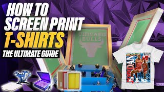 How To Screen Print TShirts Screen Printing For Beginners The ULTIMATE Guide [upl. by Ytitsahc]