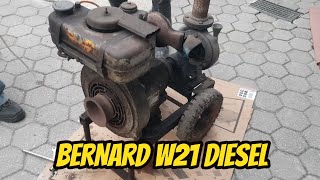 Engine water pump Bernard motor rega BERNARD W21 Diesel [upl. by Isolt]