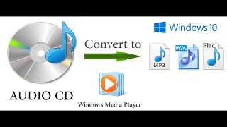 How to convert CD Audio Track cda to other formats such as MP3 and WAV with Windows Media Player [upl. by Ardnekan703]