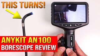 Anykit Borescope Review AN100 Articulating Dual Lens Inspection Camera [upl. by Eiddal]