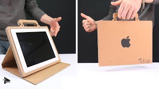 How to Make Simple Tablet Standcase from Cardboard [upl. by Gabriello]