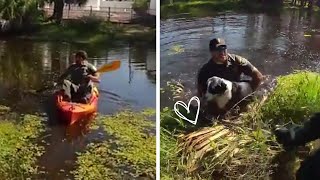 Deputy Kayaks After Dog in Distress [upl. by Aniluj]