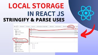 How To Save Data In Localstorage In React JS ✅  JSON parse and stringify Example in Hindi  💻 [upl. by Popper500]