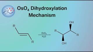 OsO4 Osmium Tetroxide Dihydroxylation Mechanism  Organic Chemistry [upl. by Nimoynib]