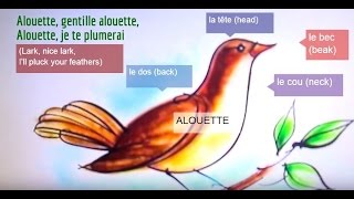 Alouette  French Lyrics with English Translation [upl. by Llahsram]