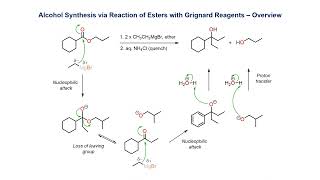 Ester reaction with a Grignard reagent [upl. by Maryn743]