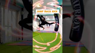 How to do jump back kick‼️shortvideo youtube new taekwondo viralvideo shorts subscribe yt [upl. by Atinnod]