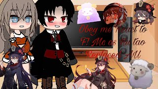 Obey me React to F Mc as Hu tao  replaced AU  Genshin impact x obey me  11 [upl. by Eneiluj]