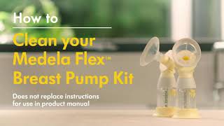 How to Clean the Medela Flex™ Breast Pump Kit for Freestyle Flex™ amp Pump in Style® with MaxFlow™ [upl. by Elisabet777]