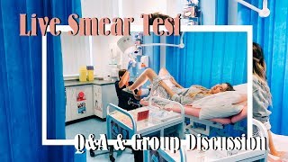 Live Smear Test QampA With The Nurse amp Office Group Discussion [upl. by Drusi386]