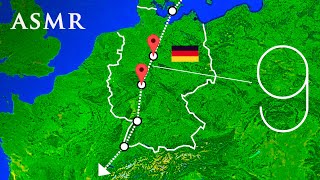 ASMR Google Maps Bus Ride 9 Through Germany [upl. by Odlavu]