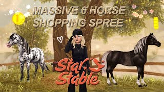 Buying 6 New Horses  4K SC Horse Shopping Spree  Star Stable Online [upl. by Schilt]