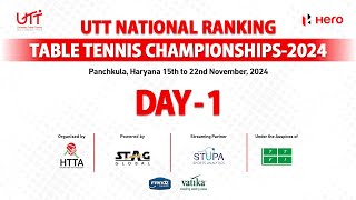 Day1 T1  Morning  UTT National Ranking Table Tennis Championship24 Panchkula  Powered by STUPA [upl. by Ibmab]