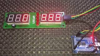 Nuvoton N76E003 TM1640based 7 Segment Display Example [upl. by Shelba]