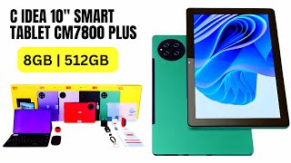 C idea CM7800plus 10 Inches TabletAndroid 12 Tab5G Tablet Dual SIM 8GB Ram 512GB Rom [upl. by Sudoeht373]