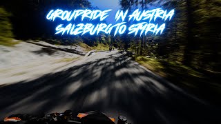 KTM Superduke 1290R  Groupride Salzburg to Styria RAW djiosmoaction4 [upl. by Sama93]