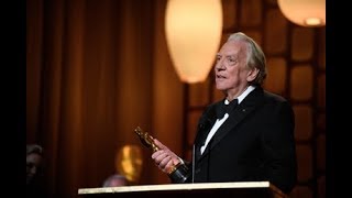 Donald Sutherland receives Honorary Award at 2017 Governors Awards [upl. by Flo]