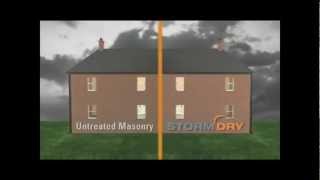 Moss Algae and Mould protection for masonry walls with Stormdy [upl. by Croydon]