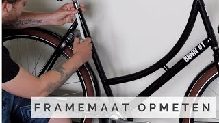 Framemaat opmeten  Frame maat van je huidige fiets meten [upl. by Acined]