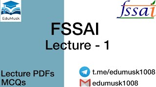 FSSAI 2021  GENESIS AND EVOLUTION OF FSSAI  STRUCTURE AND FUNCTIONS OF FOOD AUTHORITY [upl. by Thera]