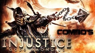 Injustice Gods Among Us Scorpion Combo Compilation HD [upl. by Mellen]