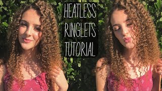 LONG STRAIGHT HAIR TO RINGLET CURLS TUTORIAL [upl. by Nhguavad638]