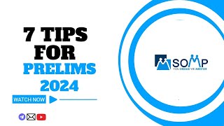 Tips for Prelims 2024 prelims2024 sompias mentorship upscprelims2024 [upl. by Llij]