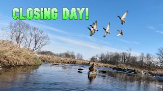 FLOATING SMALL WATER for MALLARDS from the KAYAK Closing Day Limit [upl. by Warren59]