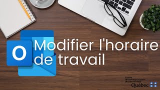 Modifier lhoraire de travail  Microsoft Outlook [upl. by Atinrahs]