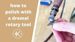 How To Polish With A Dremel Rotary Tool  Metalsmithing Tips  Top Tip Tuesday  Kernowcraft [upl. by Elah]