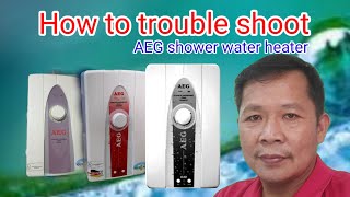 How to trouble shoot no power or defective AEG water heater [upl. by Range]