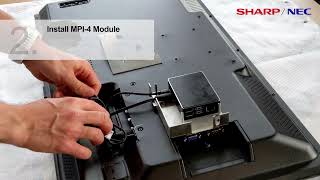 SharpNEC Installation of MPi4 Box to NEC MultiSync M321 [upl. by Alemaj]