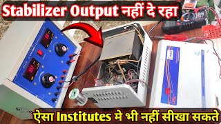 Voltage Stabilizer No Output Problem Solution  Automatic stabilizer repair Step by step Repair [upl. by Oinegue]