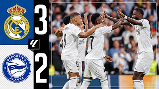 HIGHLIGHTS  Real Madrid 32 Alavés  LaLiga 202425 [upl. by Esiuqram894]