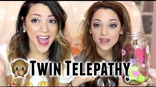 Twin Telepathy Challenge With NikiAndGabiBeauty [upl. by Aney]