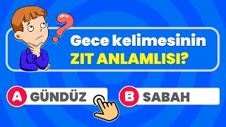 Zıt ve Eş Anlamlı Kelimeler Atasözleri BULMACASI 🤔⏰  30 Mini TESTLE Kendini DENE  Bul Bakalım [upl. by Einnos939]