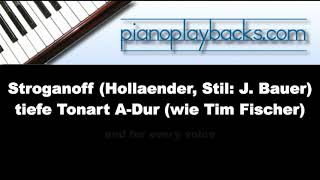 Stroganoff ADur F Hollaender Stil J Bauer Playback Instrumental Demo [upl. by Chenay]