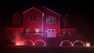 Best Of Micheal Jackson  2024 Wahlquist Family Halloween Light Show [upl. by Katharina]