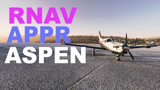 Grand Junction To Aspen RNAV F Approach TBM 930 [upl. by Armillas794]