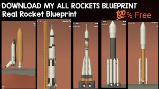 DOWNLOAD 20 REALISTIC ROCKET BLUEPRINT FOR SPACEFLIGHT SIMULATOR  💯 Free  SFS  gaming [upl. by Kaye]